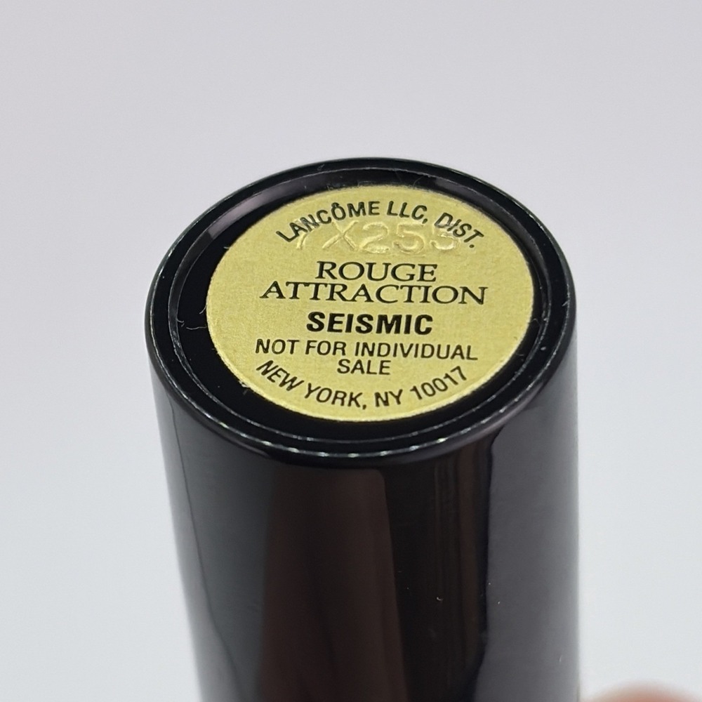 Lancome Rouge Attraction Seismic Discontinued Travel Size Lipstick Brand New